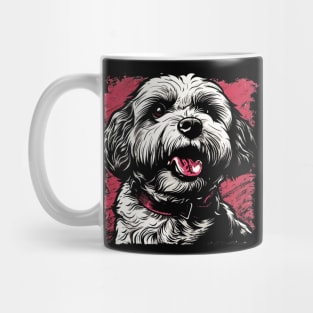 Retro Art Maltipoo Dog Lover Mug